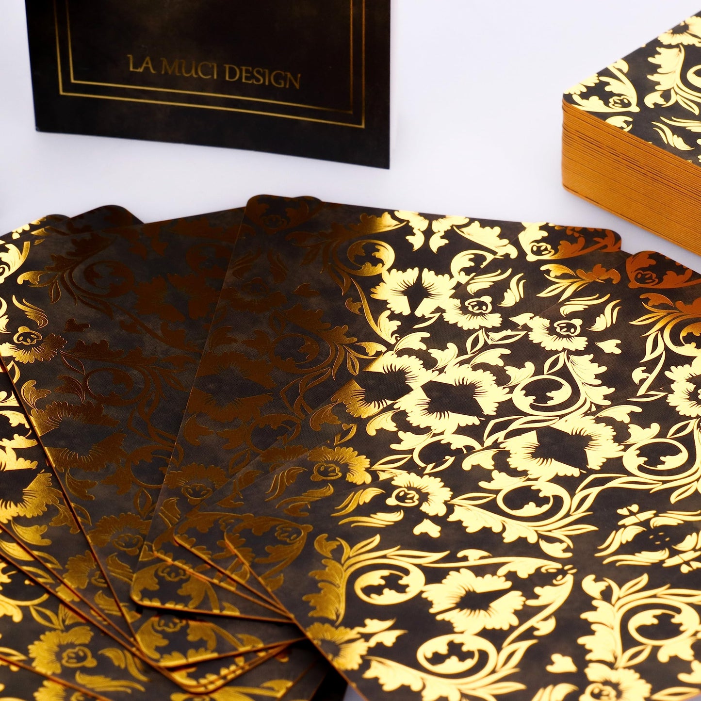 La Muci Baroque Gold Foil Tarot – 78-Card Deck with Guidebook for Beginners