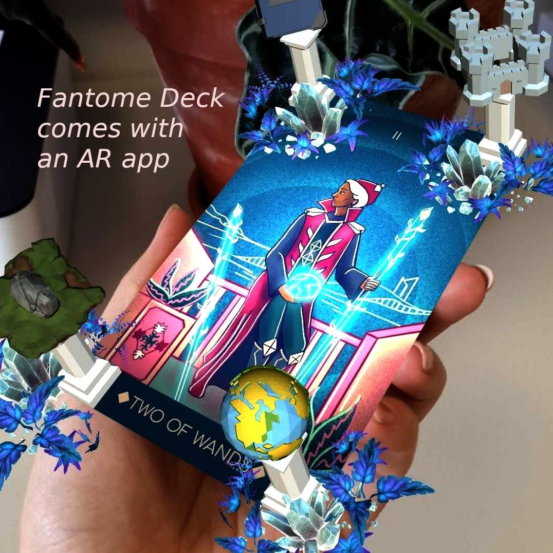 La Muci Fantome Tarot Deck — 80-Card Minimalist Kit with Guidebook & AR App (Beginners)