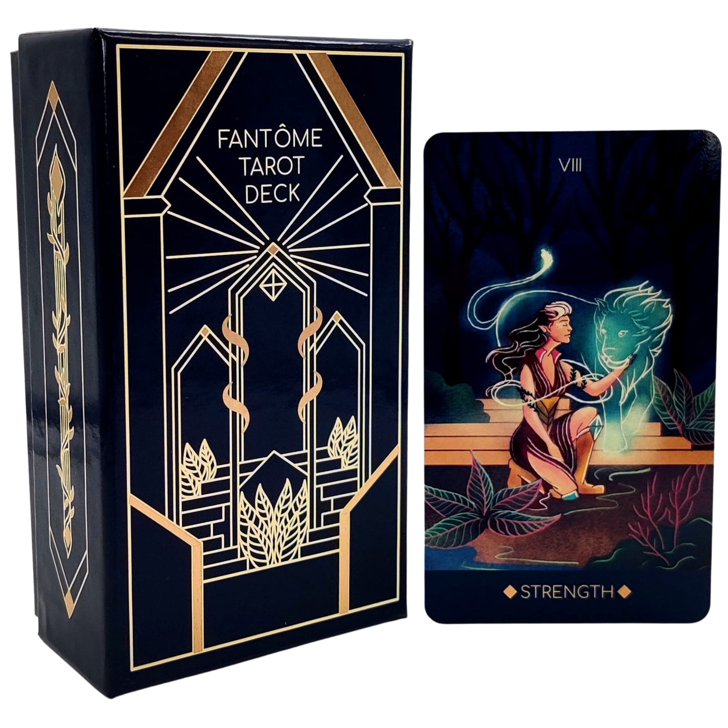 La Muci Fantome Tarot Deck — 80-Card Minimalist Kit with Guidebook & AR App (Beginners)