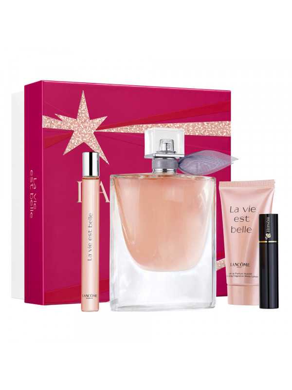 Lancome La Vie Est Belle Gift Set 50ml EDP + 10ml EDP + 50ml Body Lotion