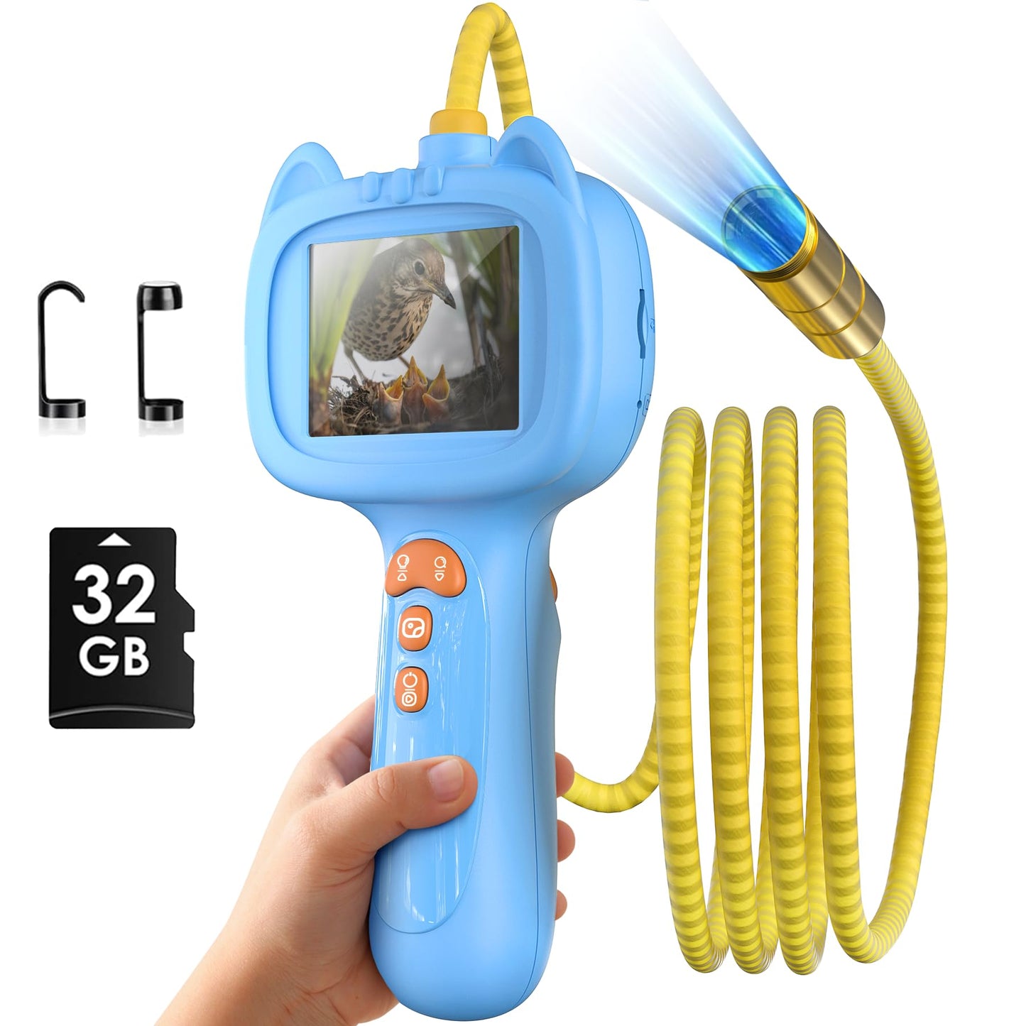 laaguu Borescope Snake Camera with Light for Kids | STEM Endoscope Educational Toy Kit