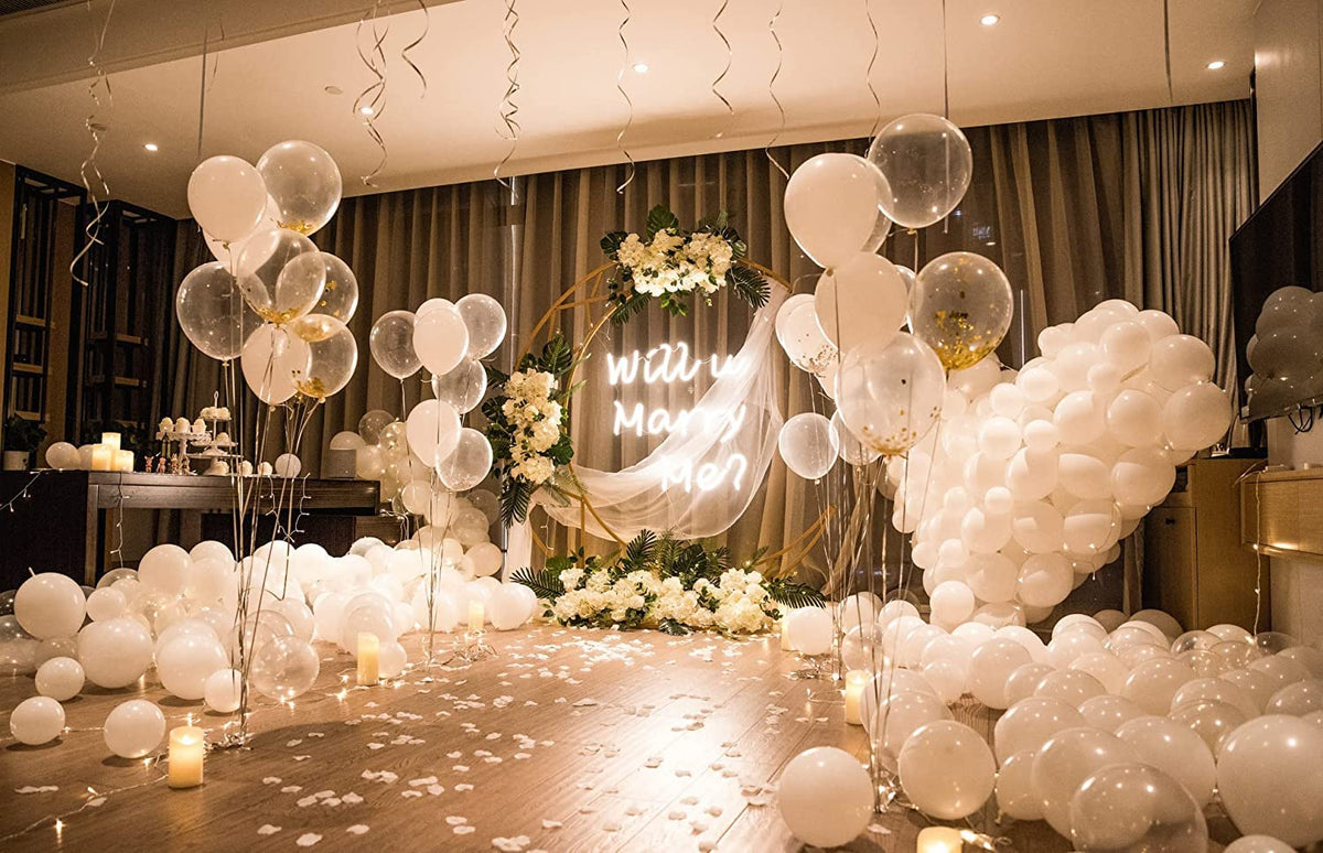 Labeol Clear Balloons Kit – 151PCS 18/12/10/5 Inch Balloon Garland Arch for Party Decor