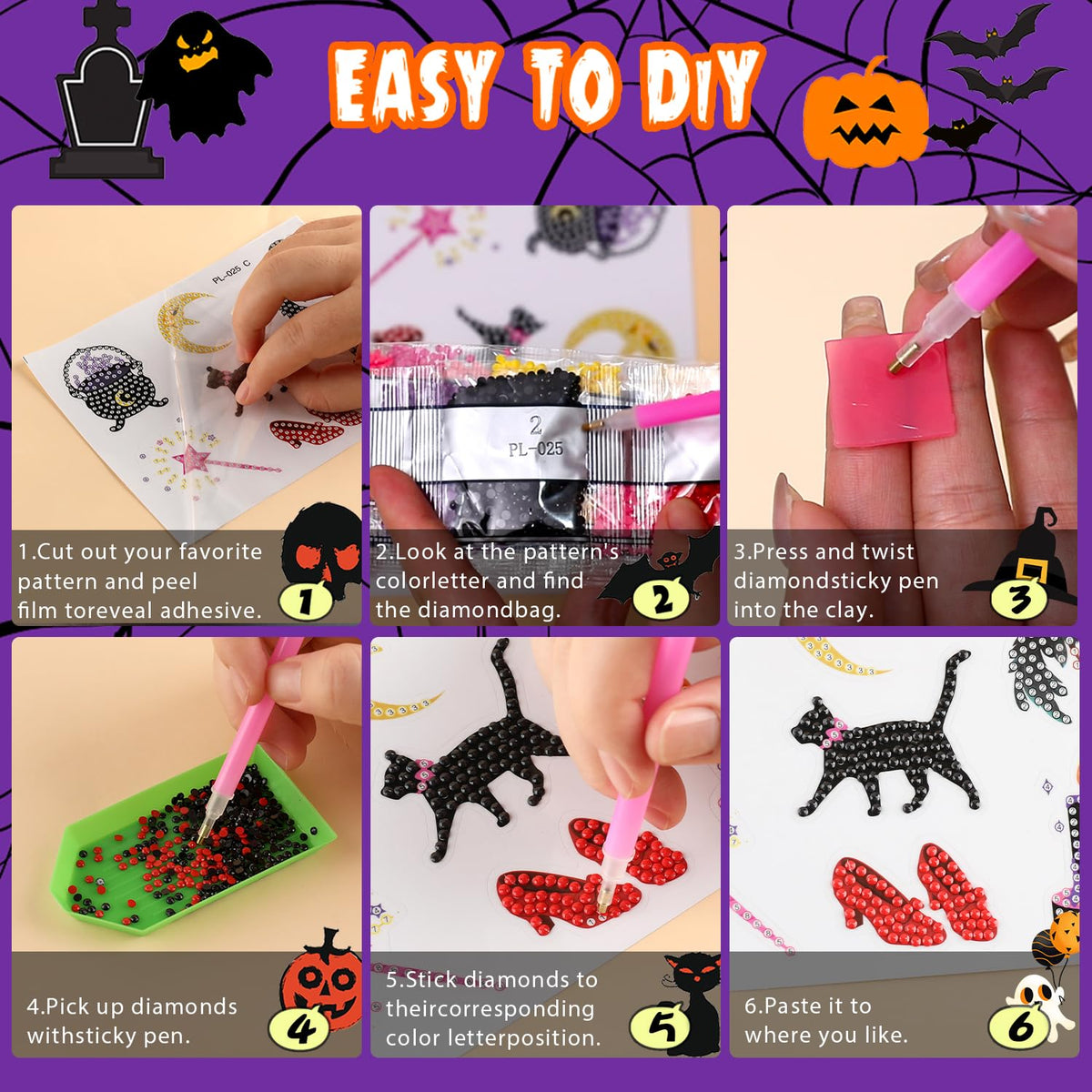 Labeol Diamond Art Kits for Kids & Beginners – Easy DIY by Numbers