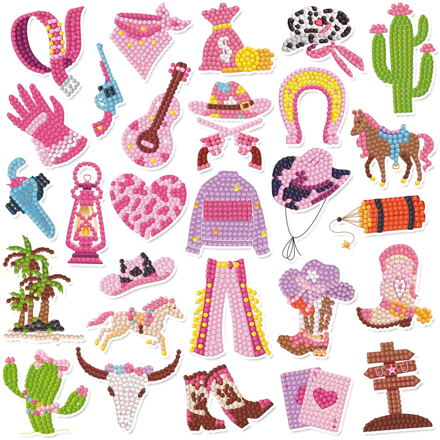 Labeol Diamond Art Kits for Kids & Beginners – Excavator Sticker by Numbers