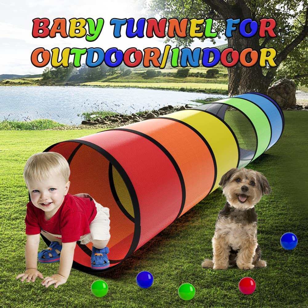 Labeol Kids Play Tunnel 6ft Pop-Up Crawl Through for Toddlers
