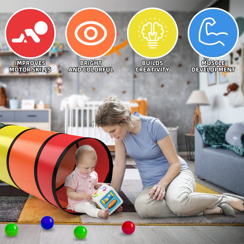 Labeol Kids Play Tunnel 6ft Pop-Up Crawl Through for Toddlers