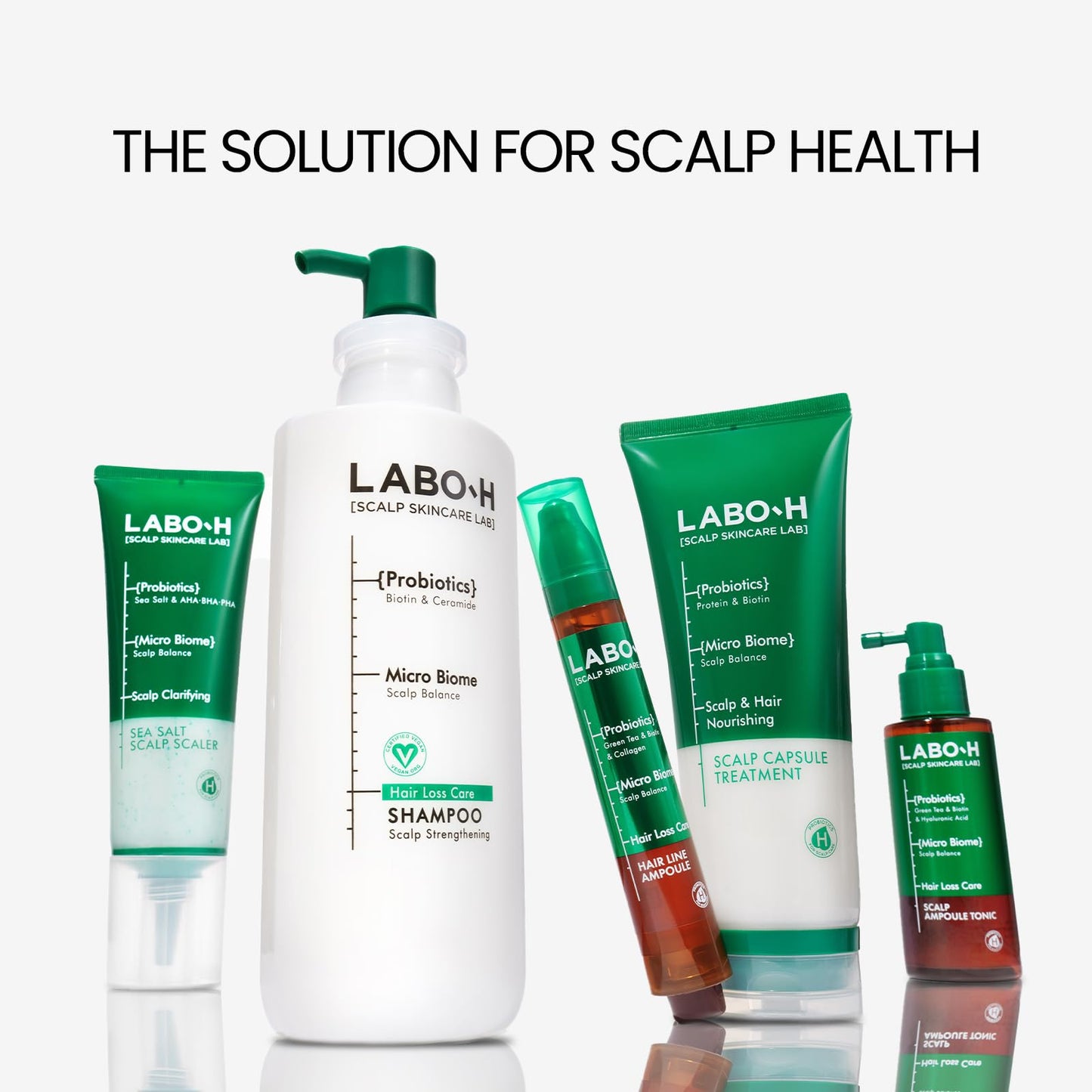 LABO-H Scalp Strengthening Roll-On Serum – Vegan Hair Support, 0.5 fl oz