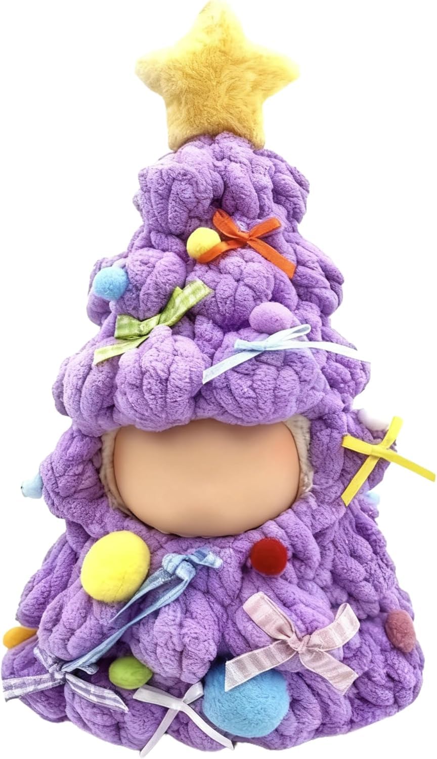 Labubu 17cm Doll Dress & Hairpin Set – Premium Crochet Outfit for Dress Up