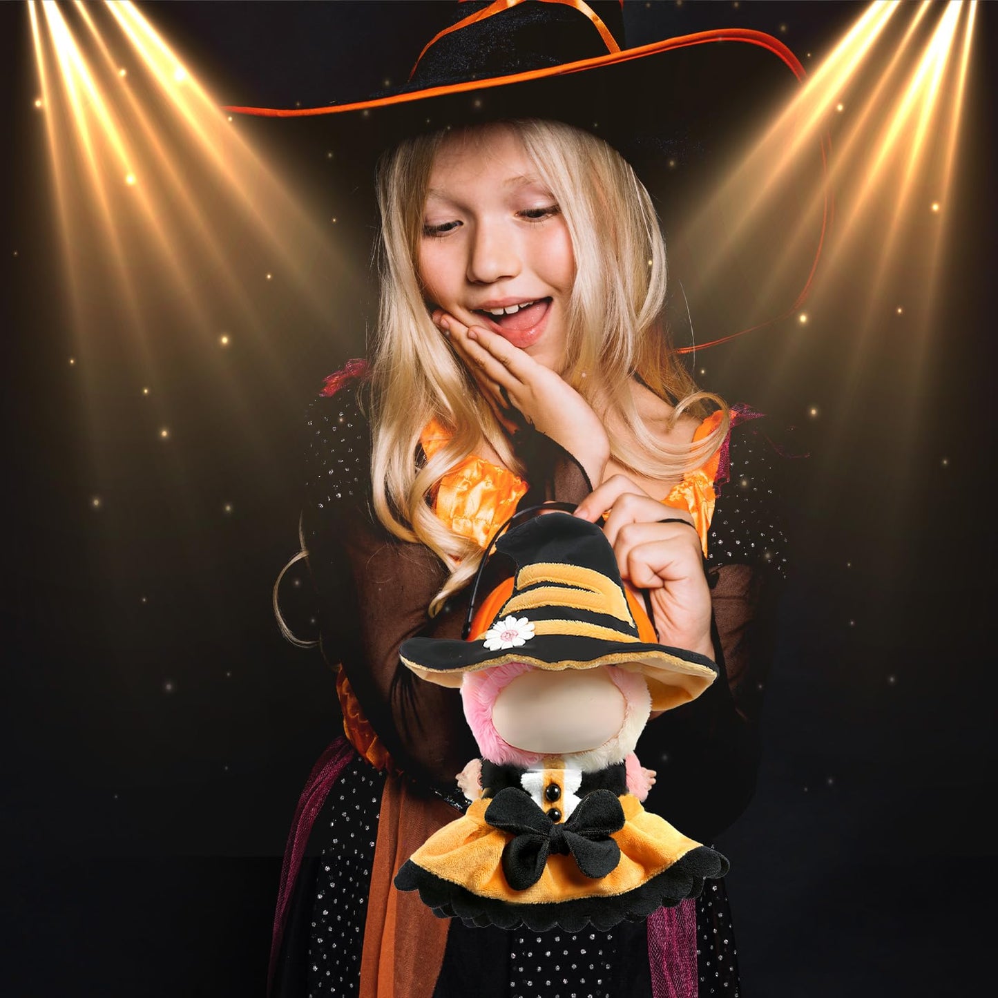 LABUBU Doll Clothes – 2-Piece Sweetheart Witch Outfit for 17cm LABUBU Dolls