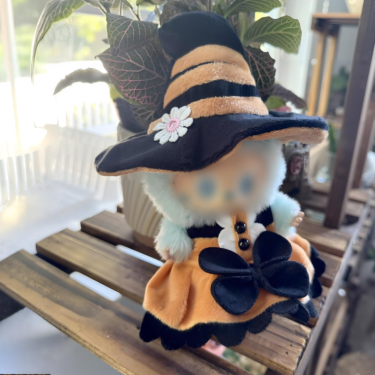 LABUBU Doll Clothes – 2-Piece Sweetheart Witch Outfit for 17cm LABUBU Dolls