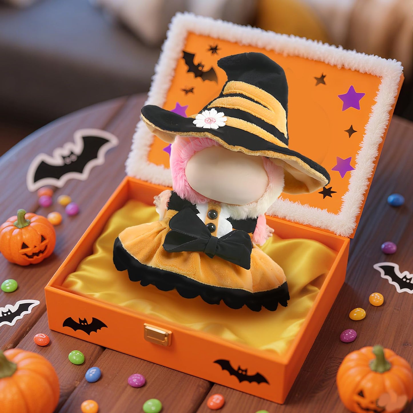 LABUBU Doll Clothes – 2-Piece Sweetheart Witch Outfit for 17cm LABUBU Dolls