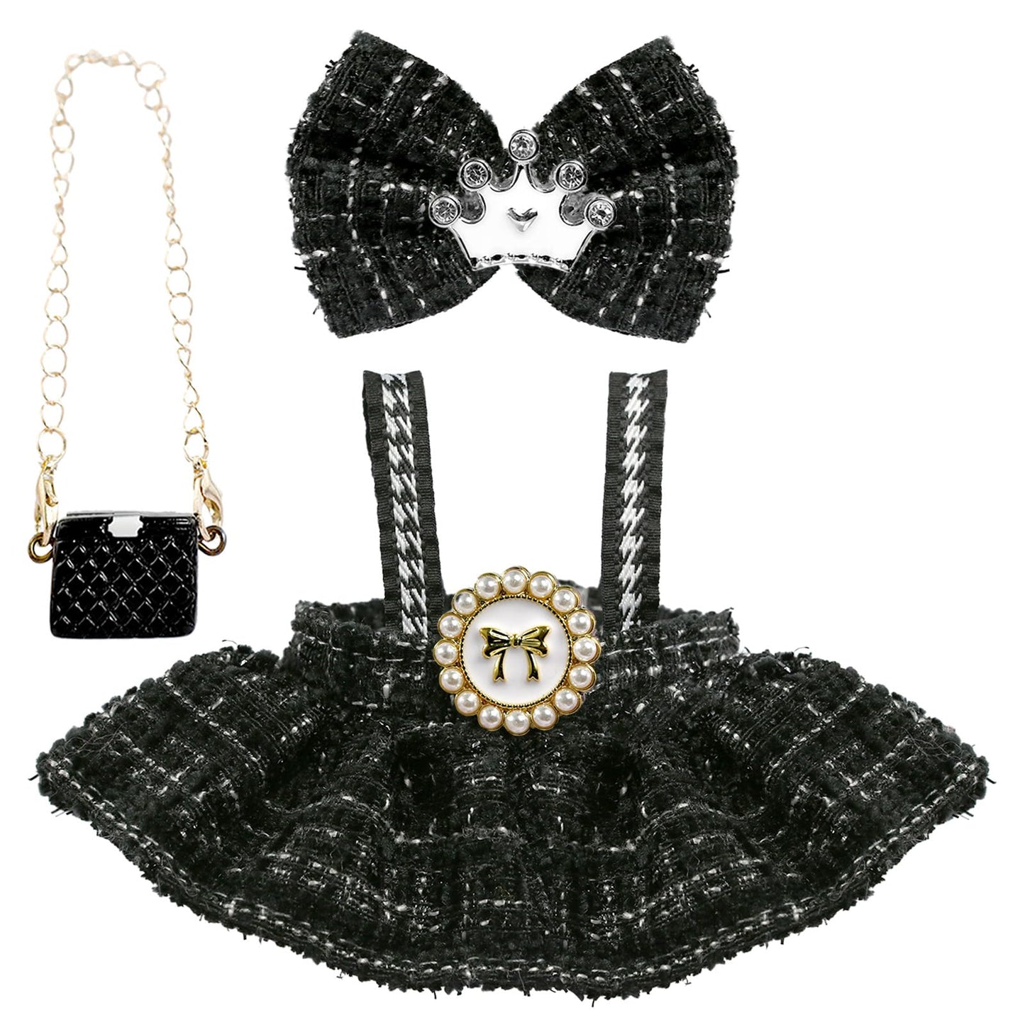 Labubu Doll Outfit Set (17cm) – Dress + Bow Tie for LABUBU Dolls