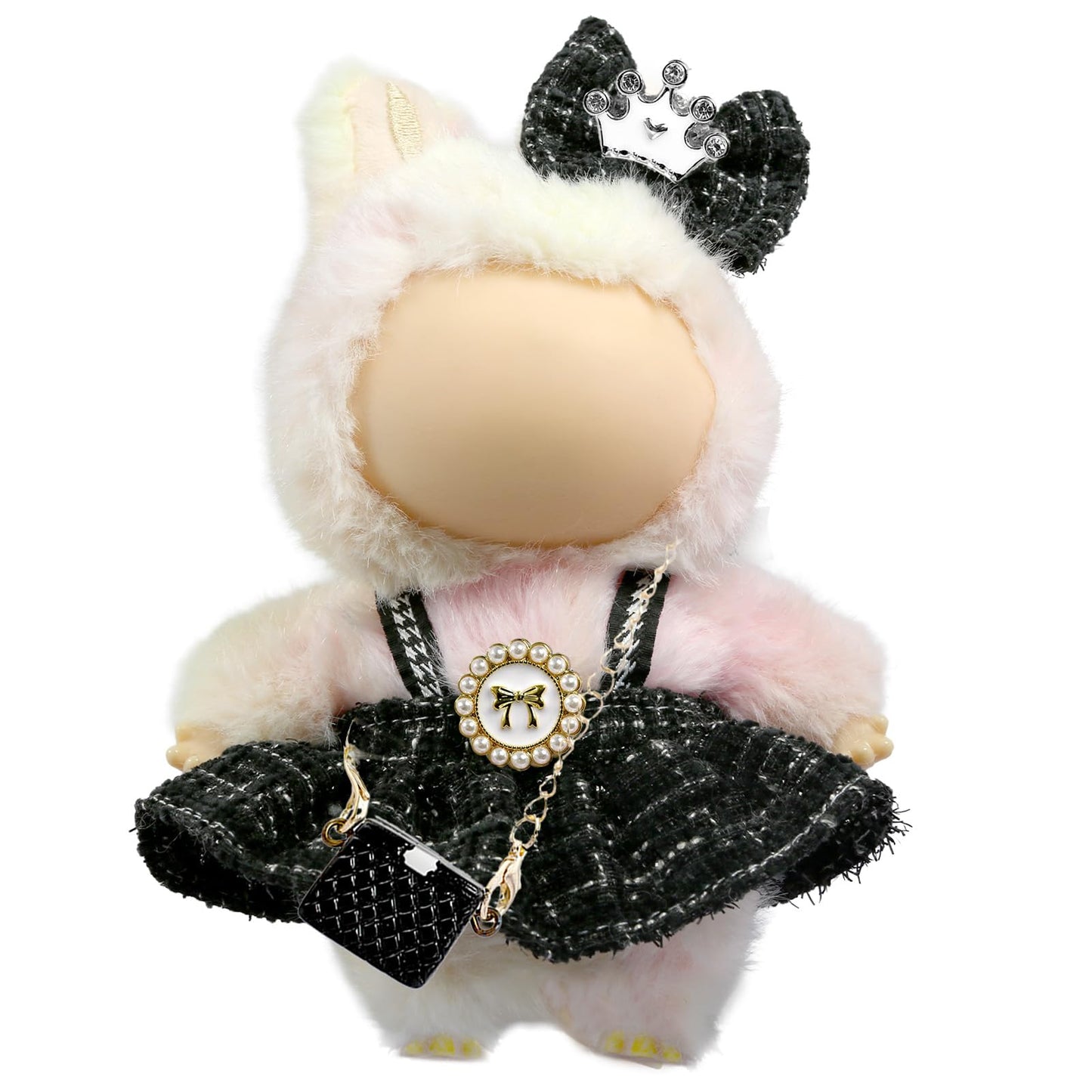 Labubu Doll Outfit Set (17cm) – Dress + Bow Tie for LABUBU Dolls