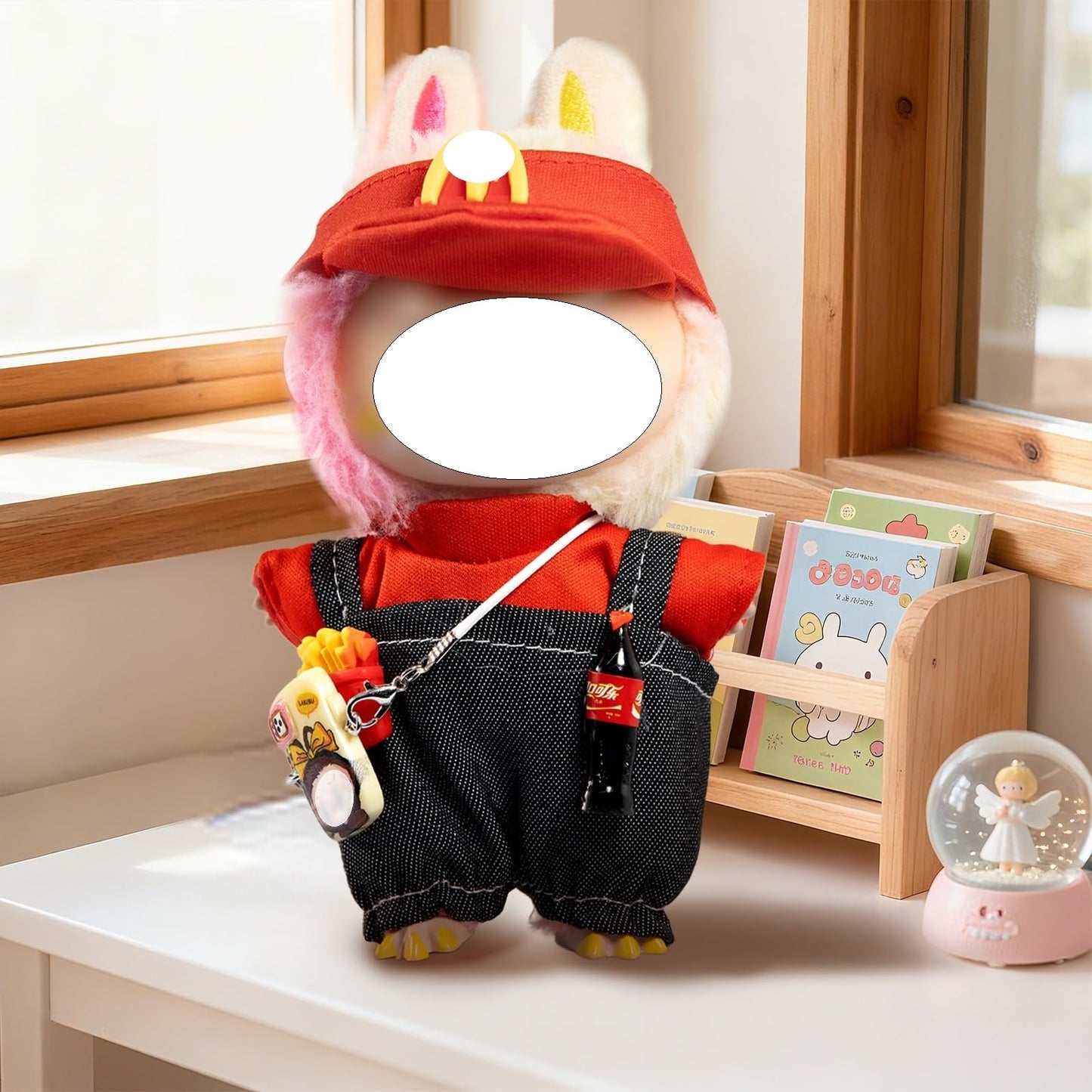 Labubu 17cm Doll Clothes Set – Dress & Hairpin for LABUBU Dolls