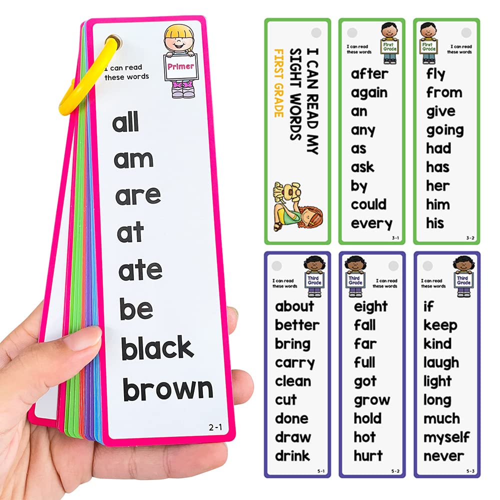 Lachilly 220 Sight Words Flashcards – High-Frequency Words for Early Reading (K–1)