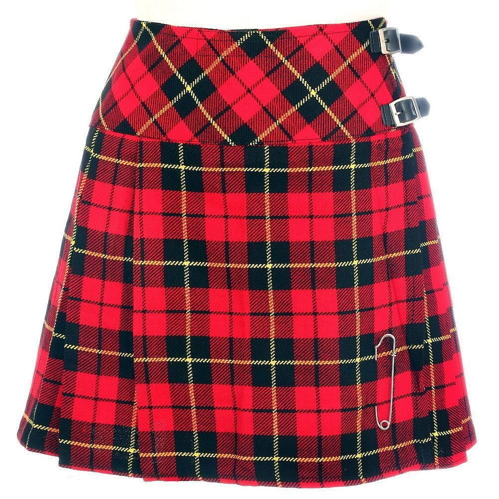 Ladies Billie Mini Tartan Kilt Skirt 18" Length