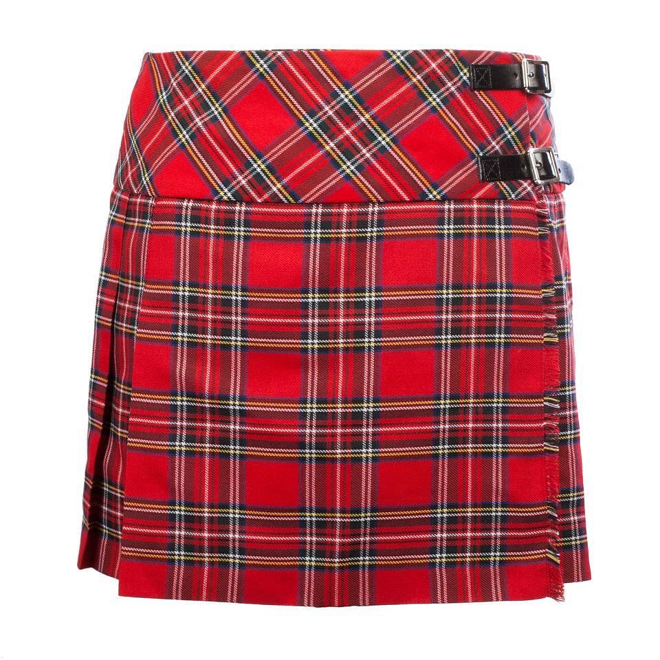 Ladies Billie Mini Tartan Kilt Skirt 18" Length