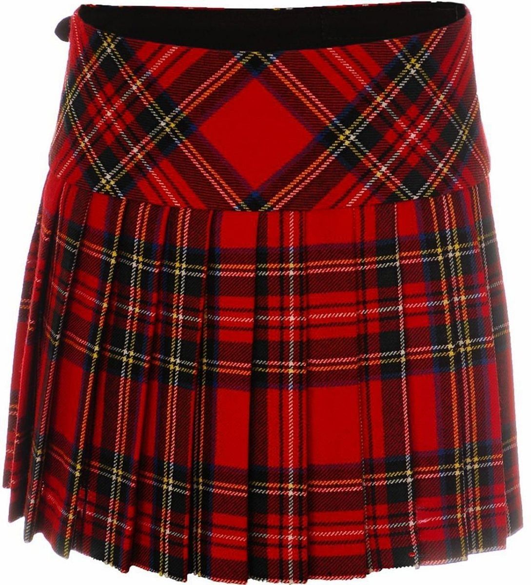 Ladies Billie Mini Tartan Kilt Skirt Royal Stewart