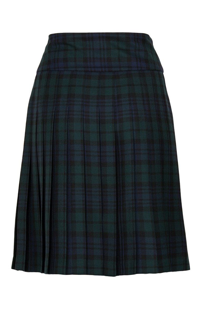 Black Watch Ladies Knee Length Plaid Tartan Kilt