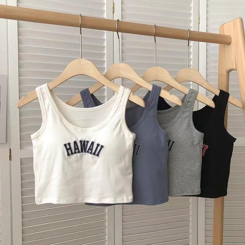 Ladies' One-piece Sports Vest With Chest Pad
