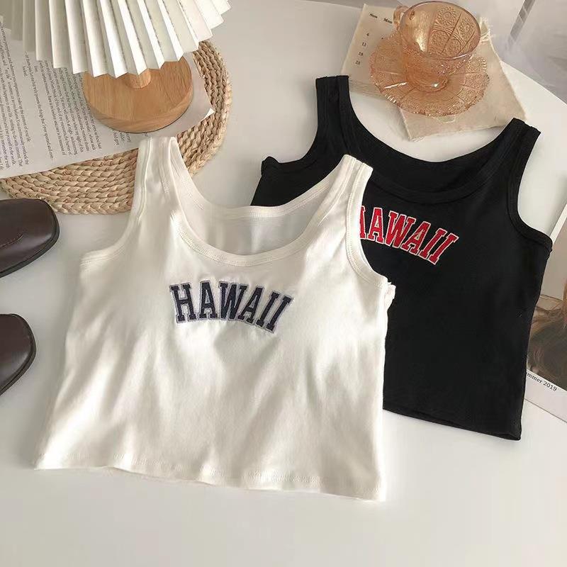 Ladies' One-piece Sports Vest With Chest Pad