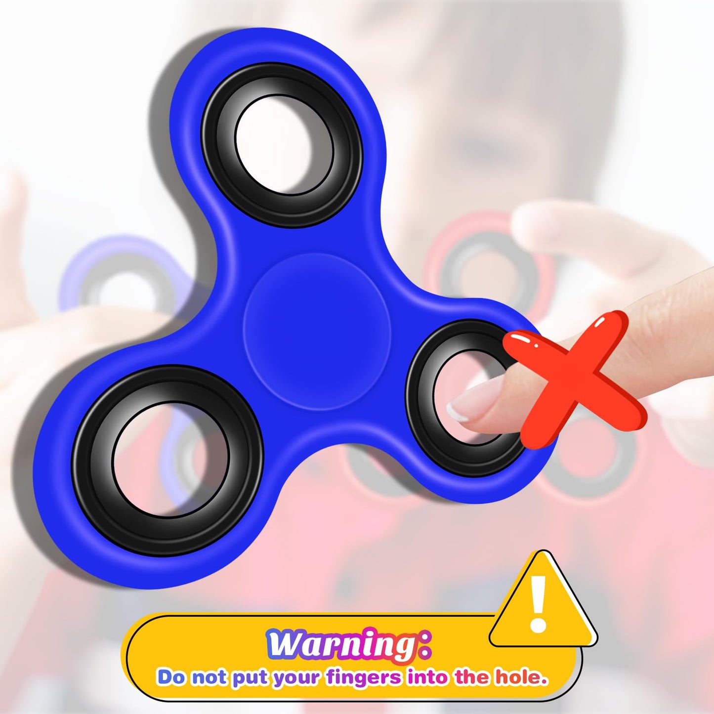 LADOWEIR Fidget Spinners 5 Pack – High-Speed Quiet Spins for Stress Relief and Focus
