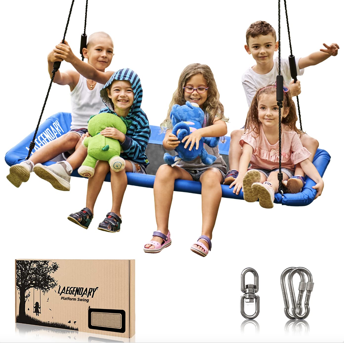 LÆGENDARY Saucer Swing – 60-Inch Outdoor Round Swing for Kids and Adults