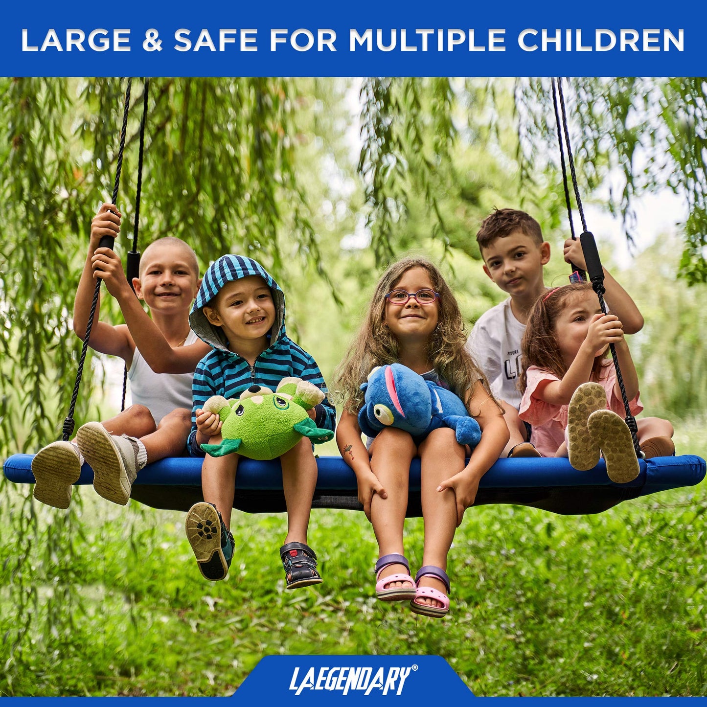 LÆGENDARY Saucer Swing – 60-Inch Outdoor Round Swing for Kids and Adults