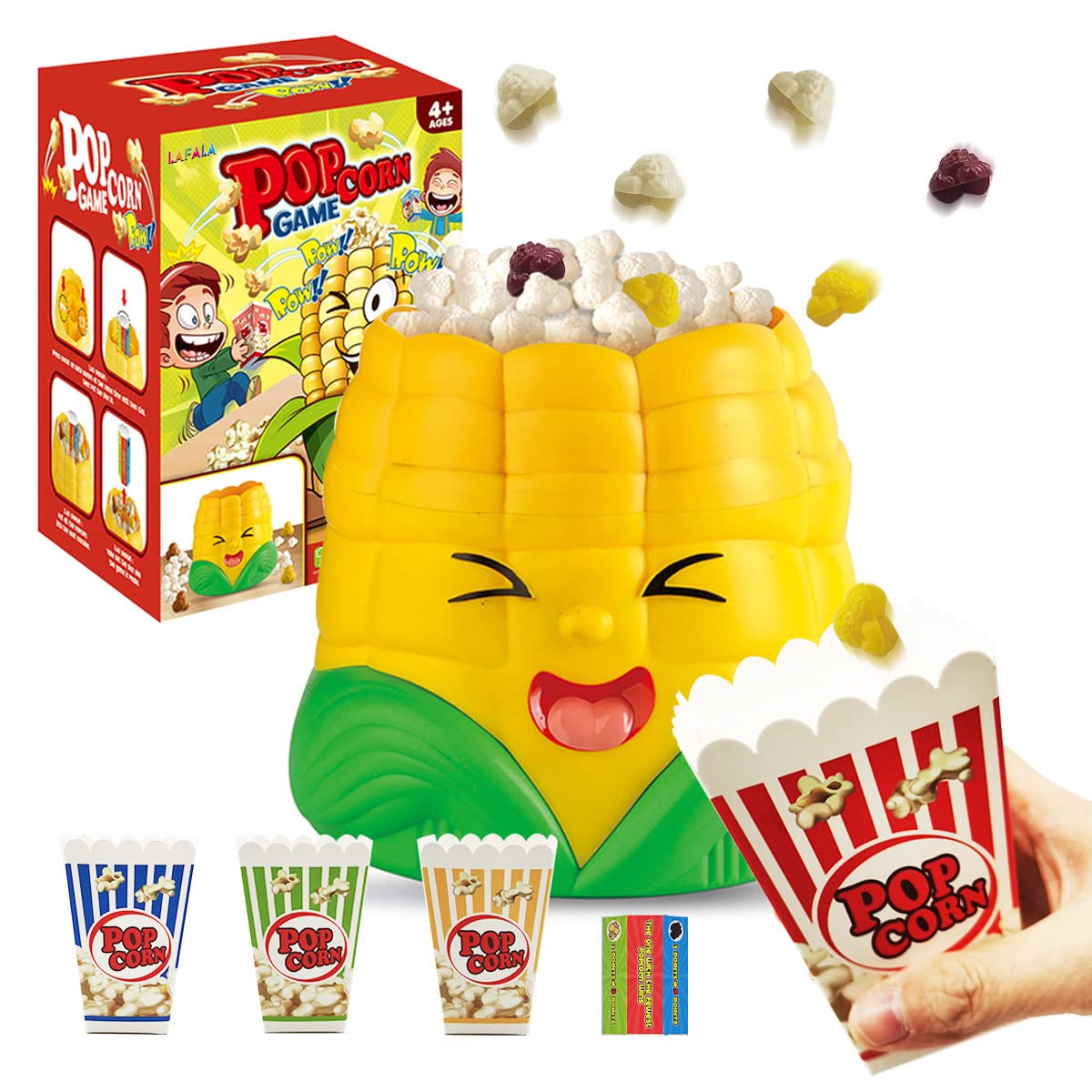 LAFALA Kids Popcorn Board Game for Family Night | 2-4 Players | Halloween & Christmas Fun