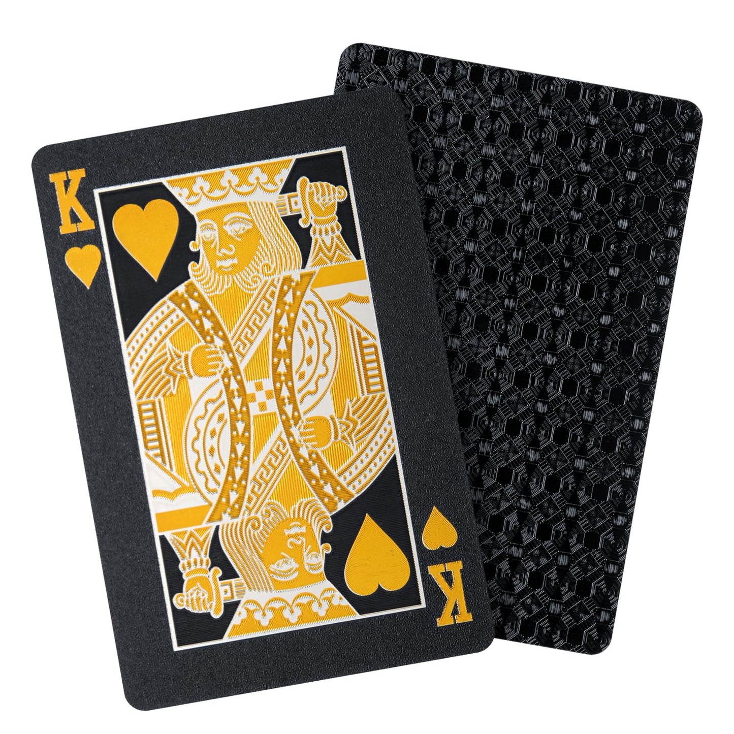 LAGEBONA Waterproof Deck of Cards – Black Diamond Poker Set | Gift Playing Cards