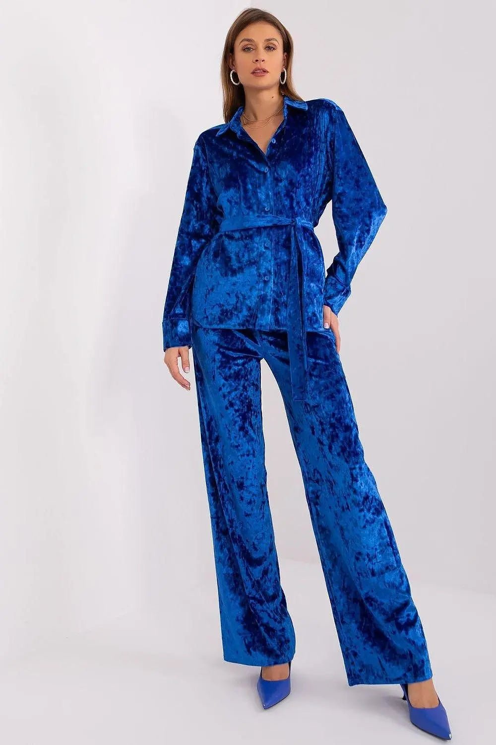 Lakerta velour shirt with pants