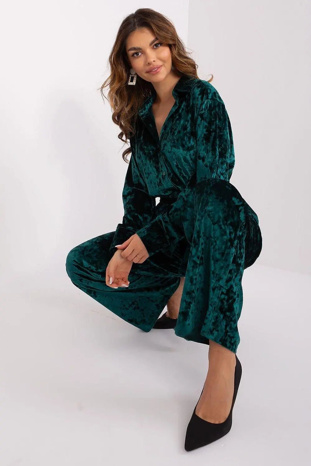 Lakerta velour shirt with pants