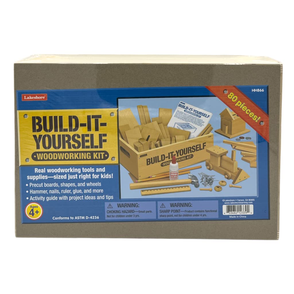 Lakeshore Build-It-Yourself Woodworking Kit for Kids — Creative Projects with Real Tools