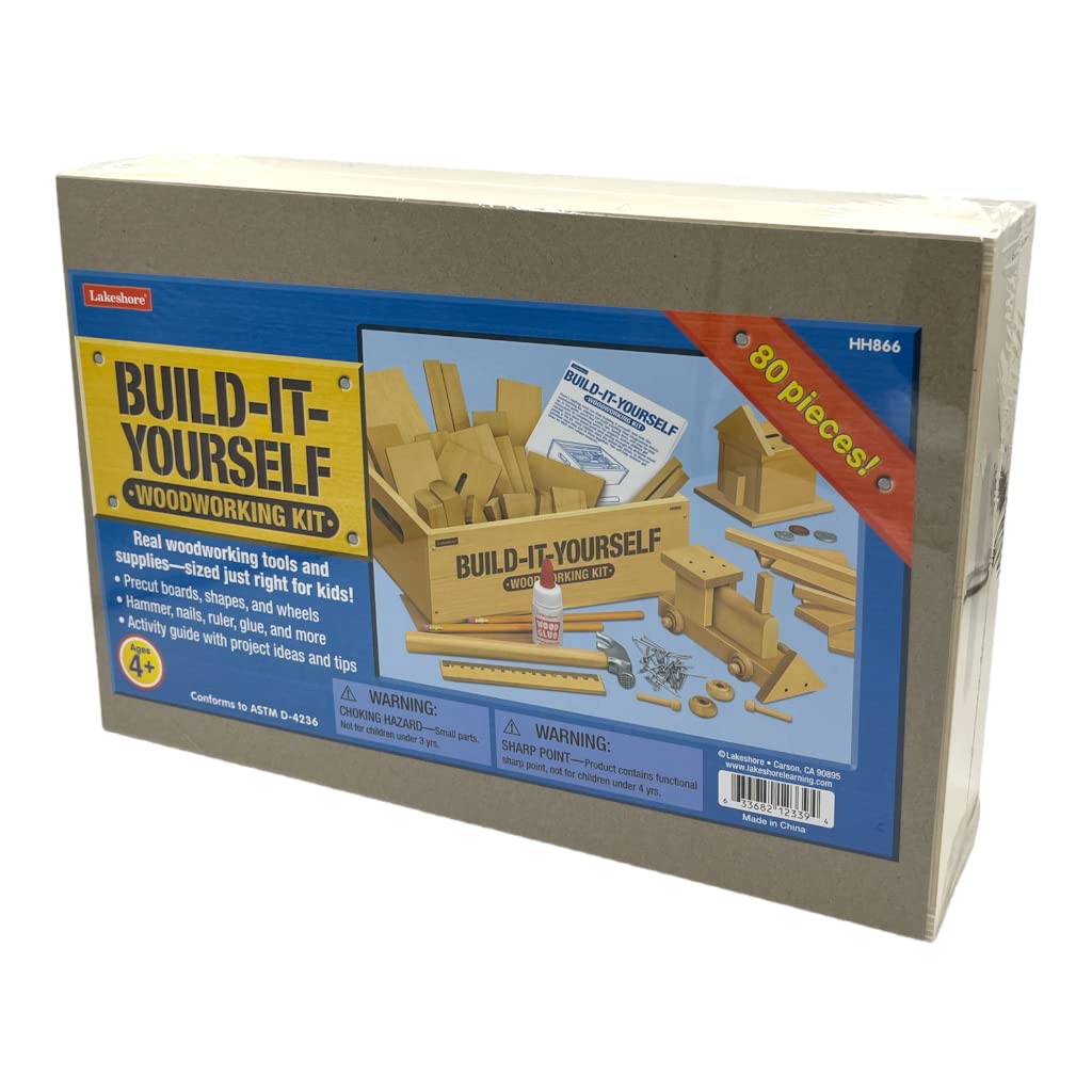Lakeshore Build-It-Yourself Woodworking Kit for Kids — Creative Projects with Real Tools