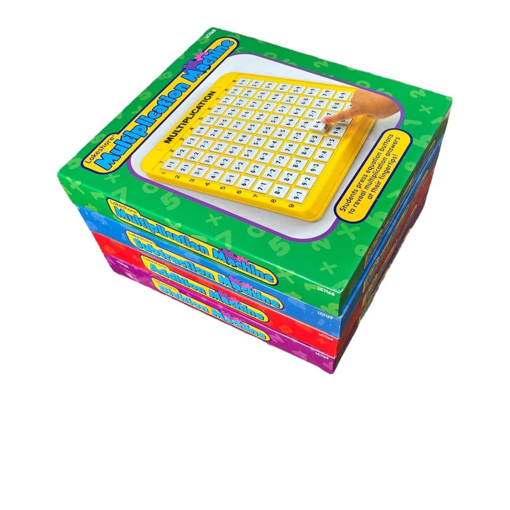 Lakeshore Self-Teaching Math Machines - Set of 4 | Independent Math Practice