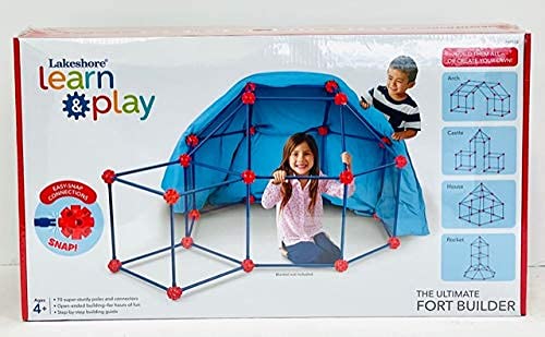 Lakeshore Ultimate Fort Builder – 70-Piece Snap-Together Fort Kit for Kids