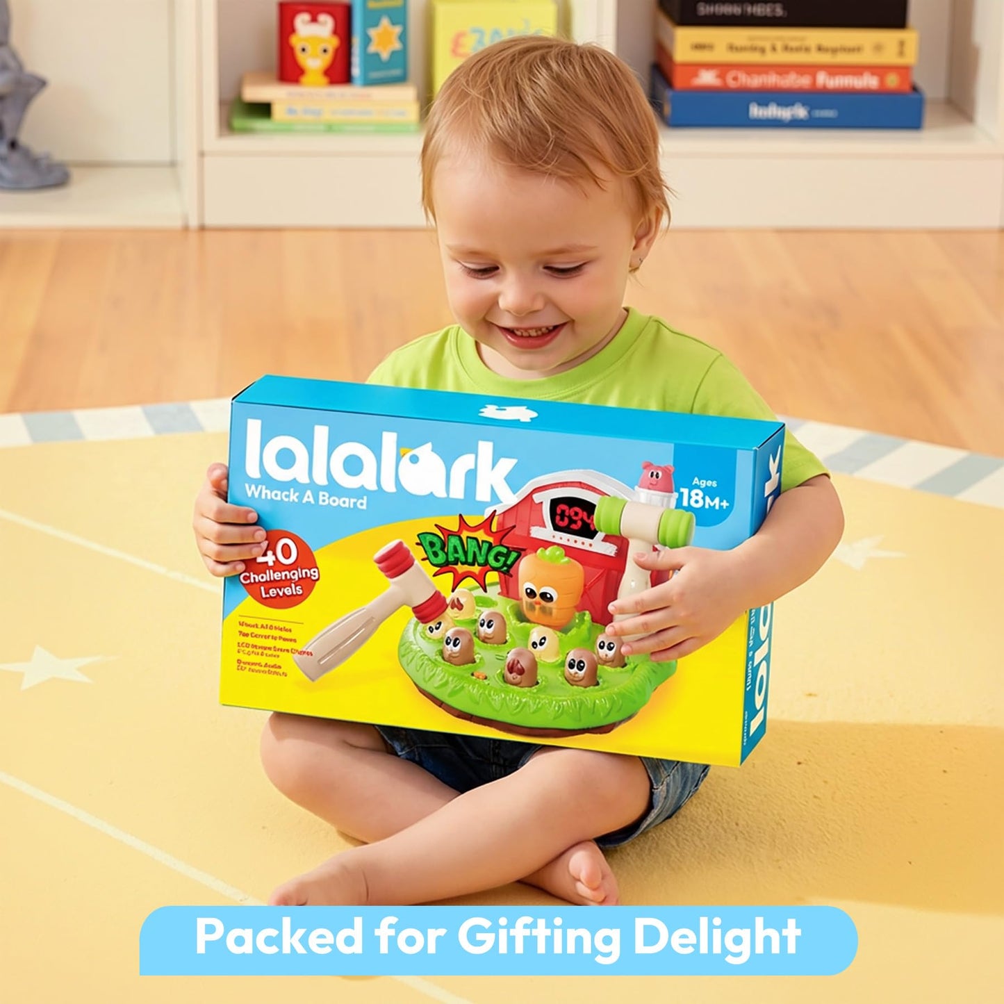 lalalark Toddler Game – Light & Sound Toy with 4 Modes & 40 Levels | Early Learning Gift