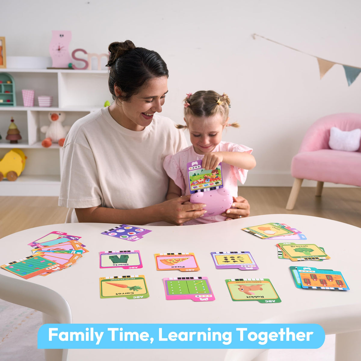 Lalalark Talking Flash Cards for Kids - 136 Words, 64 Games, Montessori Toy