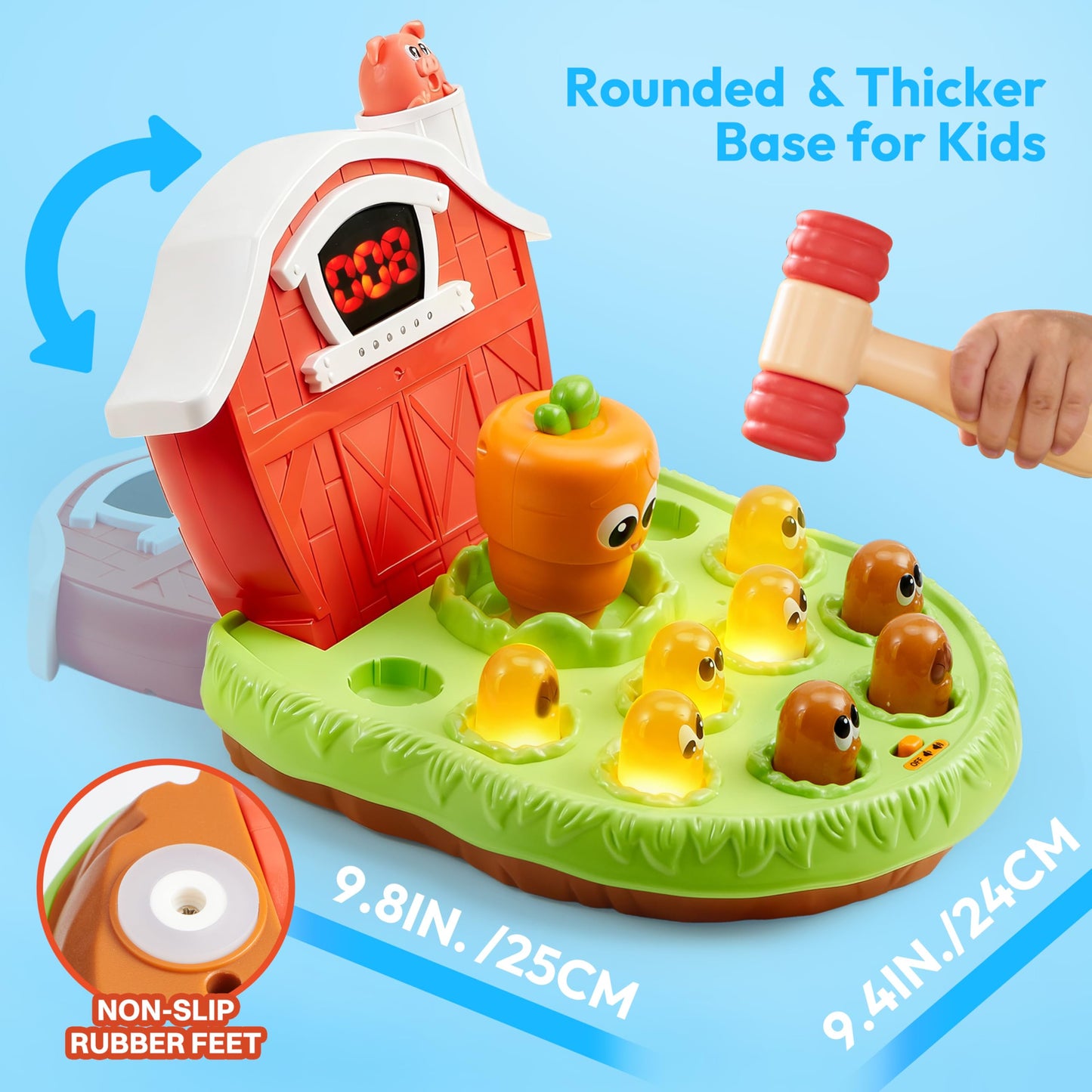 lalalark Toddler Game – Light & Sound Toy with 4 Modes & 40 Levels | Early Learning Gift