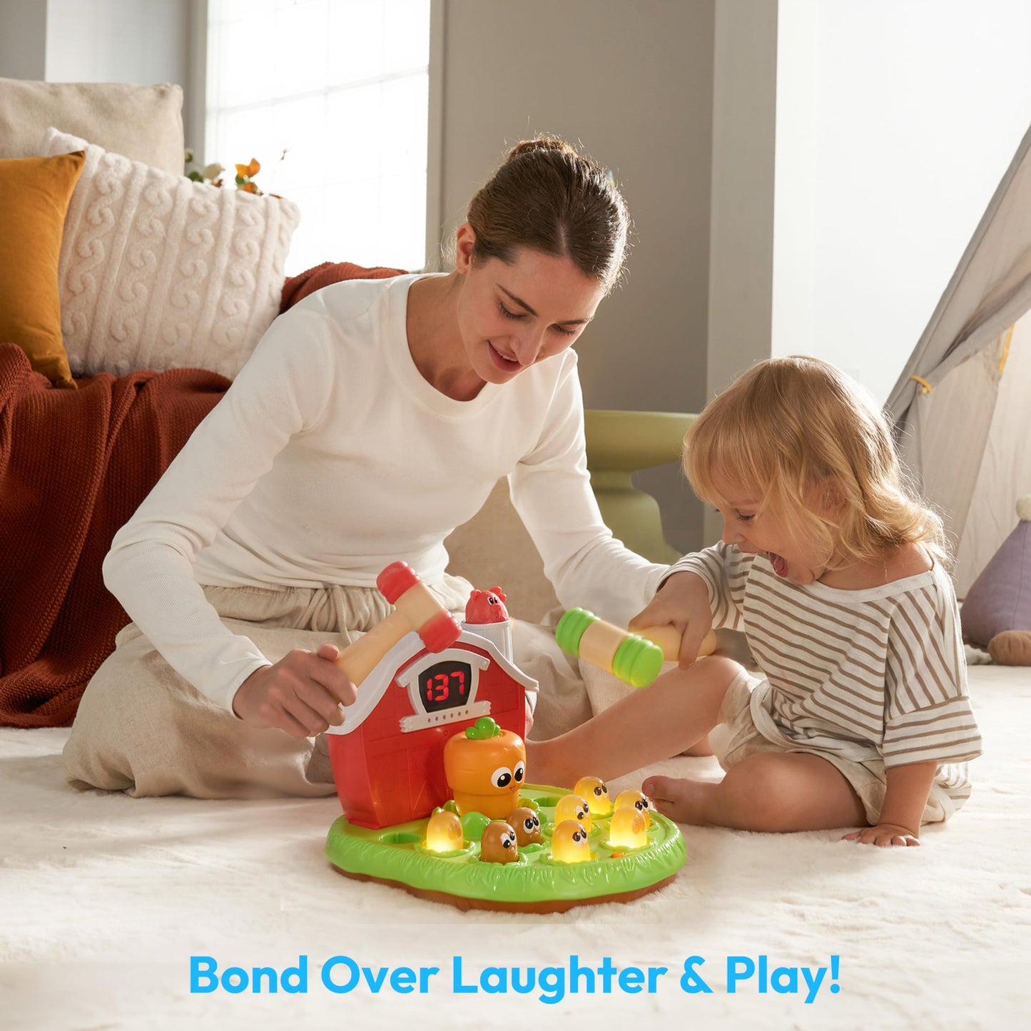 lalalark Toddler Game – Light & Sound Toy with 4 Modes & 40 Levels | Early Learning Gift