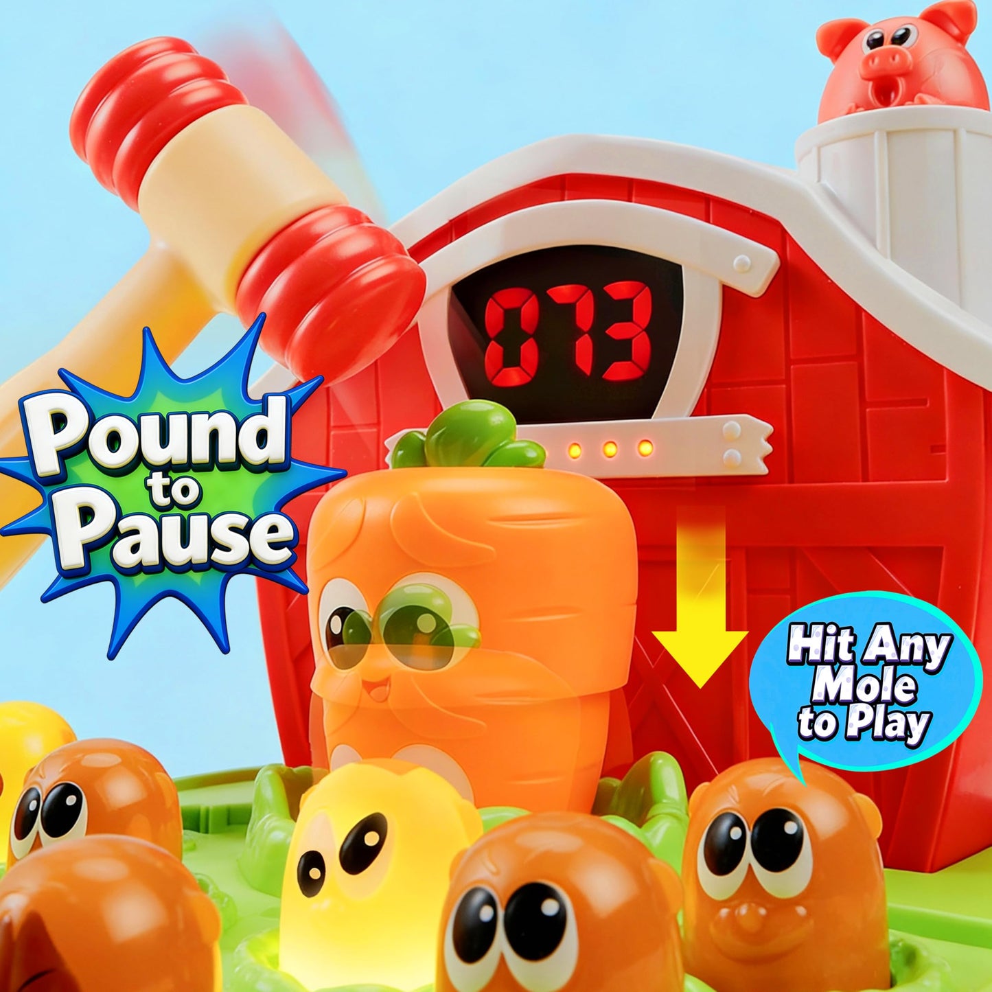 lalalark Toddler Game – Light & Sound Toy with 4 Modes & 40 Levels | Early Learning Gift