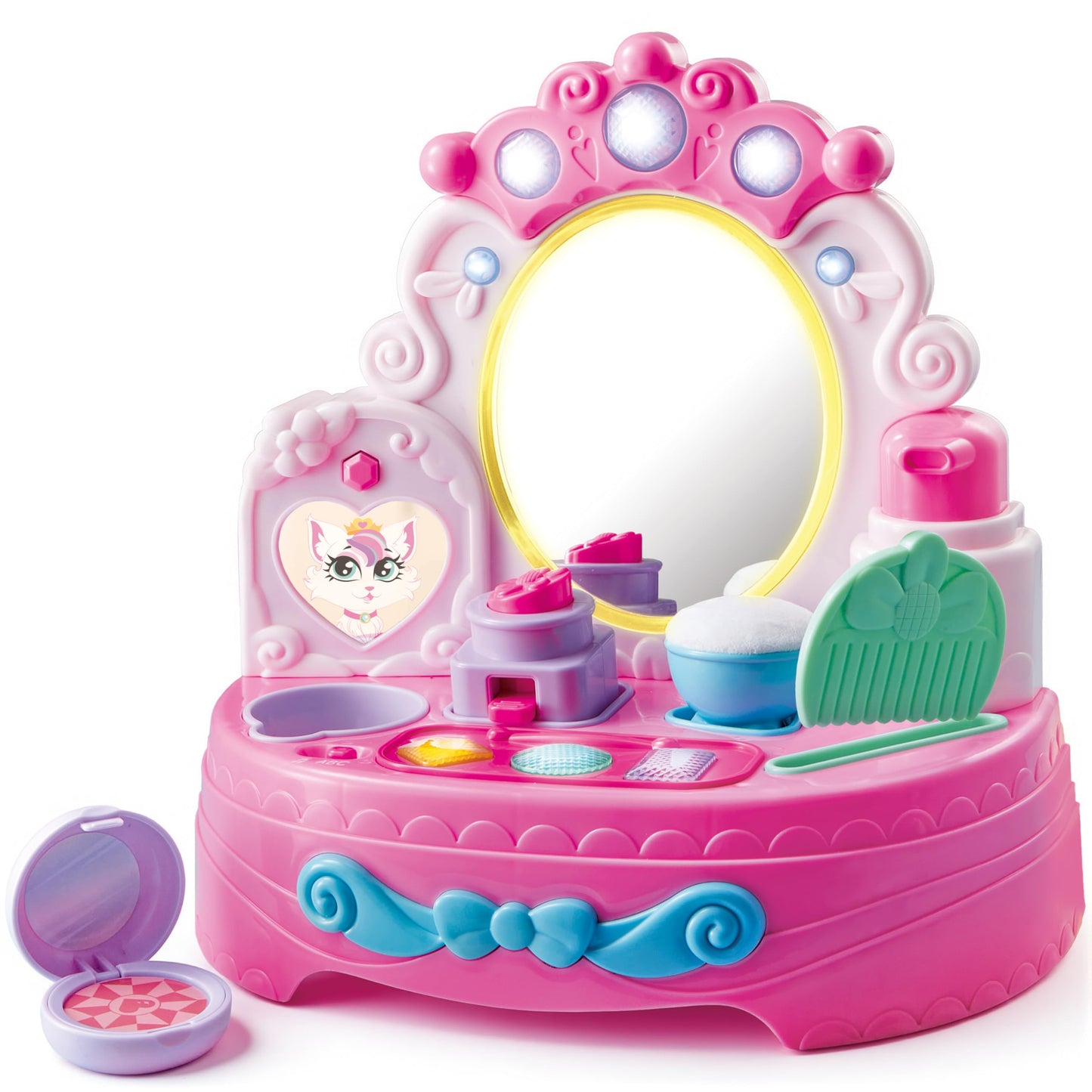 lalalark Toddler Vanity & Baby Vanity Mirror Toy — Interactive Musical Pretend Playset (6 Months+)