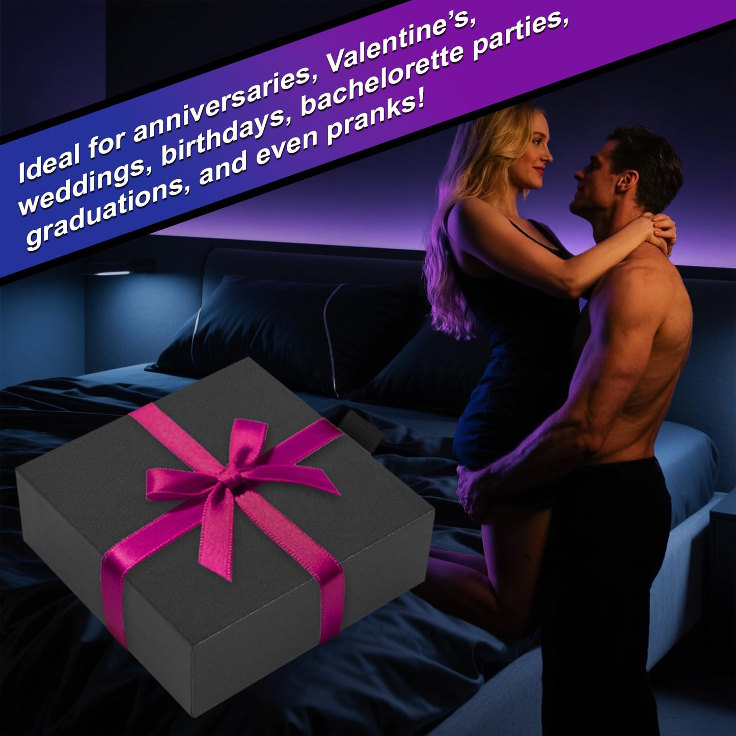 Lalamingo Date Night Dice 6pcs – Glow in the Dark Couple Game for Romantic Ideas