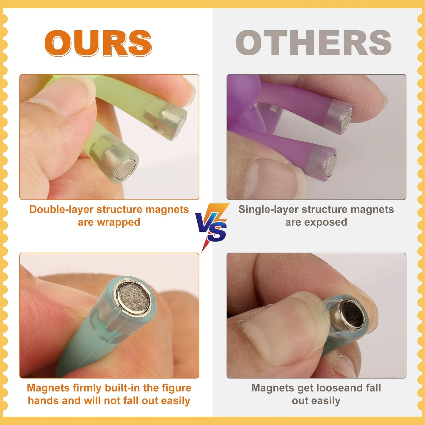 Laleay 12-Piece Magnetic People for Fridge – Fun Refrigerator Magnets for All Ages