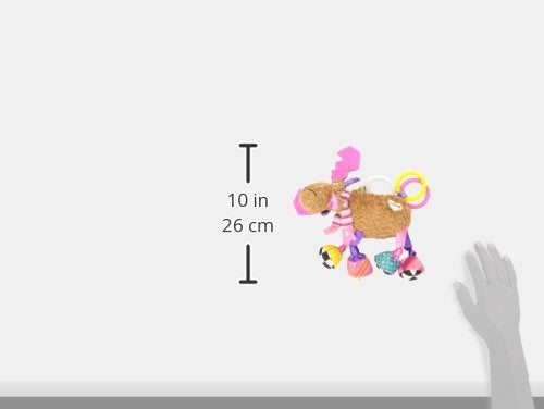 Lamaze Muffin the Moose Clip-On Toy – Crinkle Sensory Infant Toy for Strollers & Car Seats