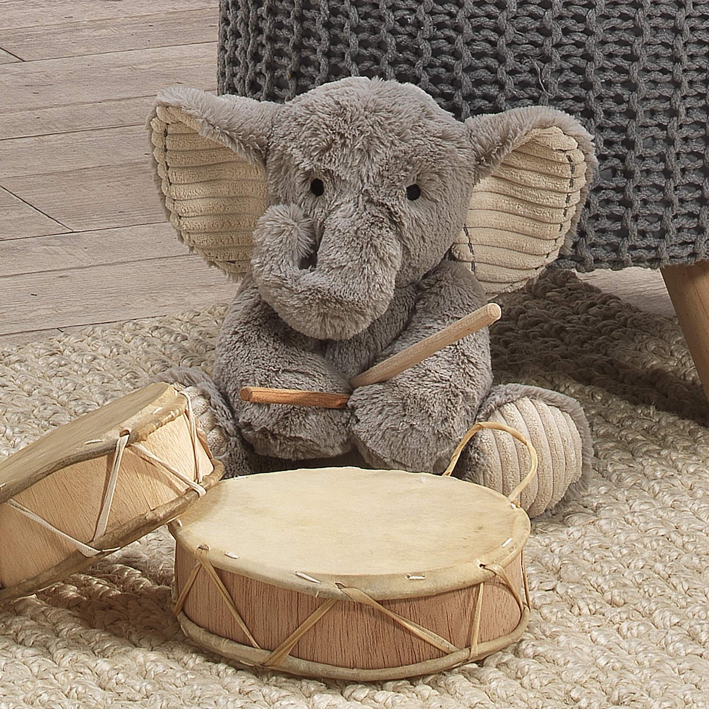 Lambs & Ivy Jungle Safari Gray Plush Elephant Toy – Jett