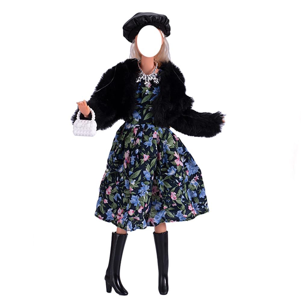 Lance Home 11.5-Inch Doll Clothes: 5 Winter Outfit Sets with Shoes (Random Style)