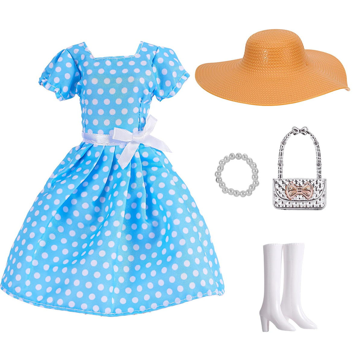 Lance Home 11.5-Inch Doll Clothes: 5 Winter Outfit Sets with Shoes (Random Style)