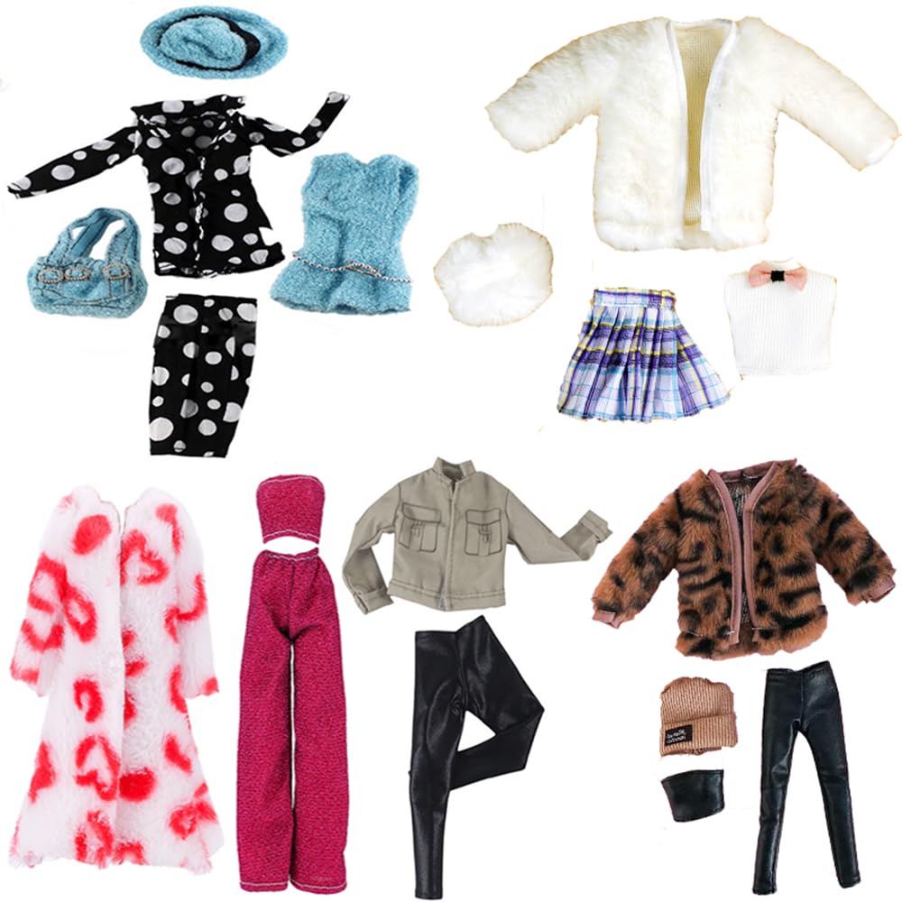 Lance Home Doll Clothes – 5 Winter Outfits for 11.5in Dolls (Random Styles)