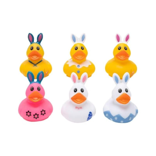 Lanhuiddup 6pcs Rubber Ducks – Easter Favors & Bath Decor for Kids